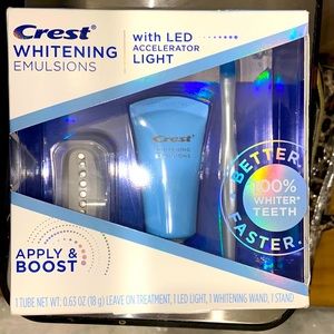 NIB CREST WHITENING EMULSIONS WITH LED ACCELERATOR LIGHT TEETH WHITENER …
